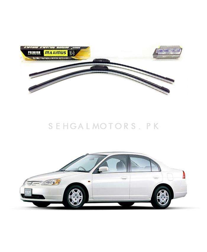 Honda Civic Maximus Premium Silicone Wiper Blades - Model 2001-2004