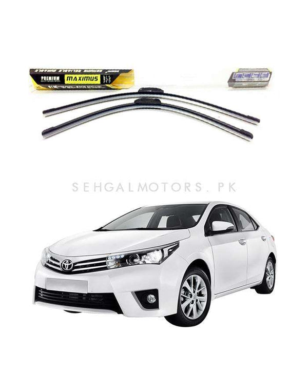 Toyota Corolla Maximus Premium Silicone Wiper Blades - Model 2014-2017