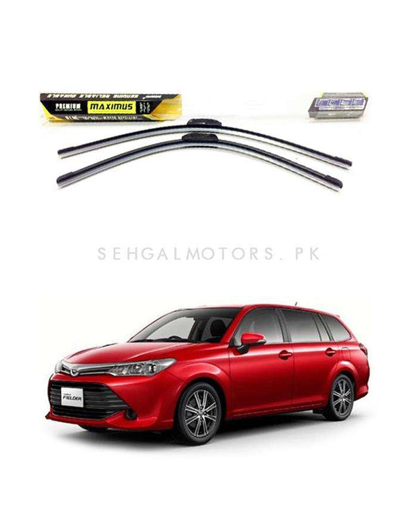 Toyota Corolla Fielder Maximus Premium Silicone Wiper Blades - Model 2012-2016