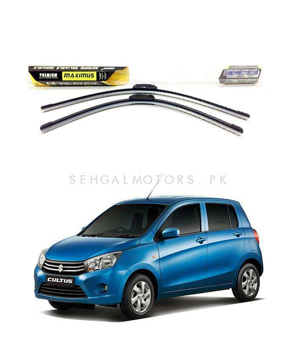 Suzuki Cultus Maximus Premium Silicone Wiper Blades New Model - Model 2017-2021