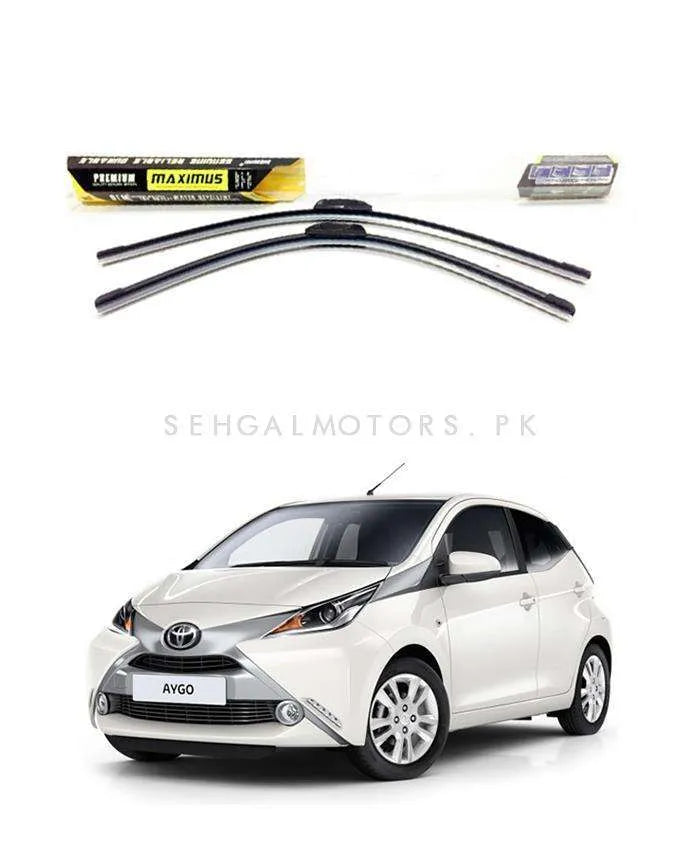 Aygo Maximus Premium Silicone Wiper Blades - Model 2014-2017