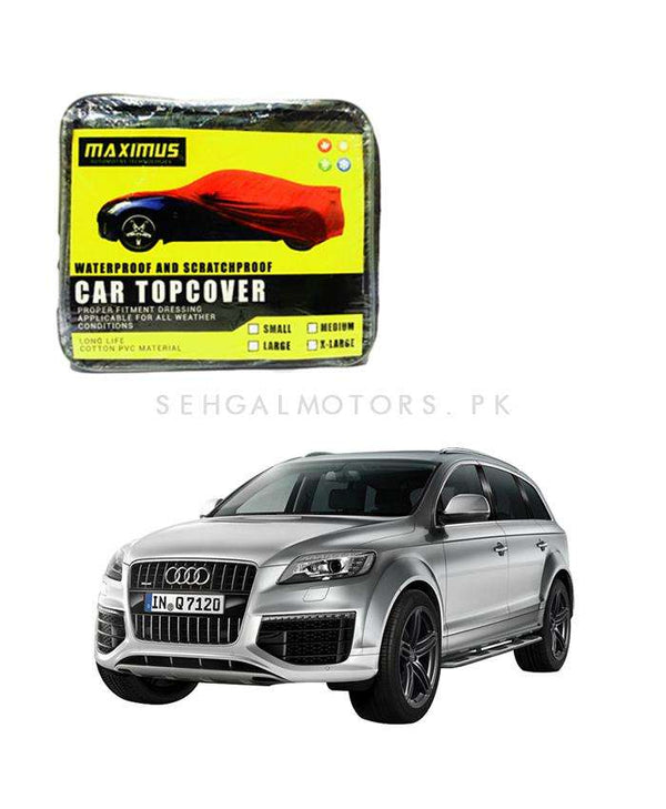 Audi Q7 Maximus Non Woven Scratchproof Waterproof Car Top Cover - Model 2005-2015