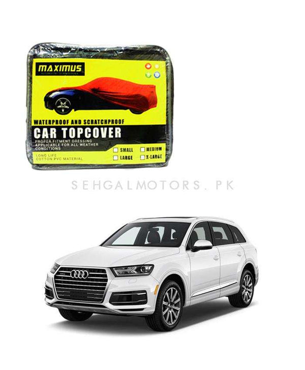 Audi Q7 Maximus Non Woven Scratchproof Waterproof Car Top Cover - Model 2016-2021