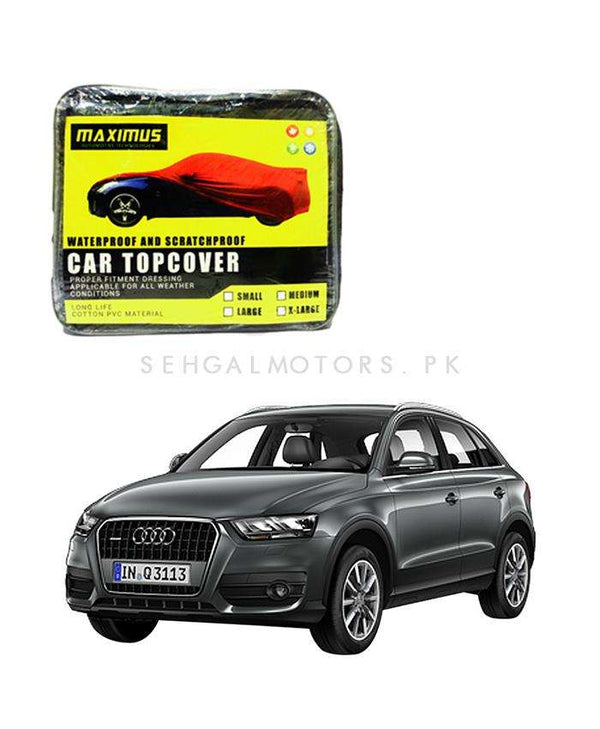 Audi Q3 Maximus Non Woven Scratchproof Waterproof Car Top Cover - Model 2012-2017