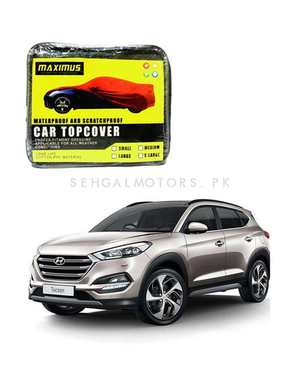 Hyundai Tucson Maximus Non Woven Scratchproof Waterproof Car Top Cover - Model 2020-2024