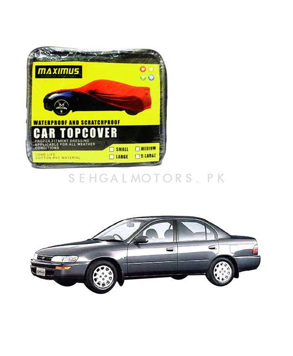 Toyota Corolla Maximus Non Woven Scratchproof Waterproof Car Top Cover - Model 1991-1995