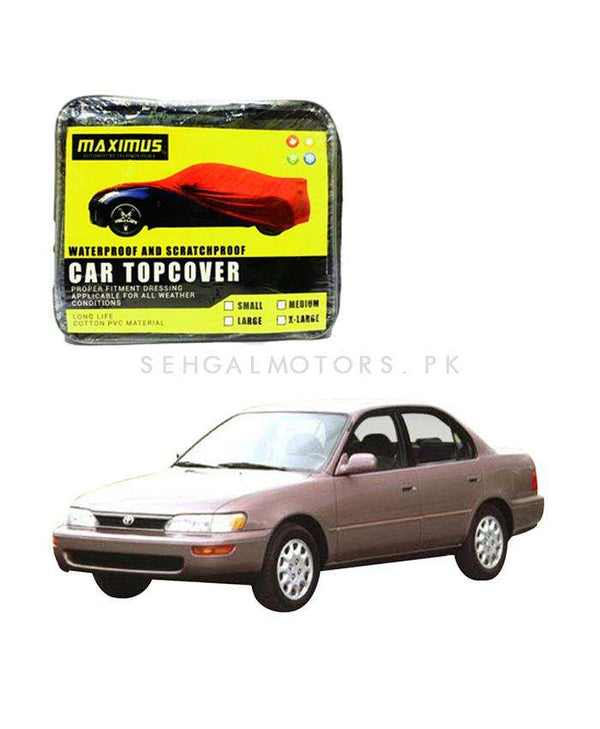 Toyota Corolla Maximus Non Woven Scratchproof Waterproof Car Top Cover - Model 1994-2002