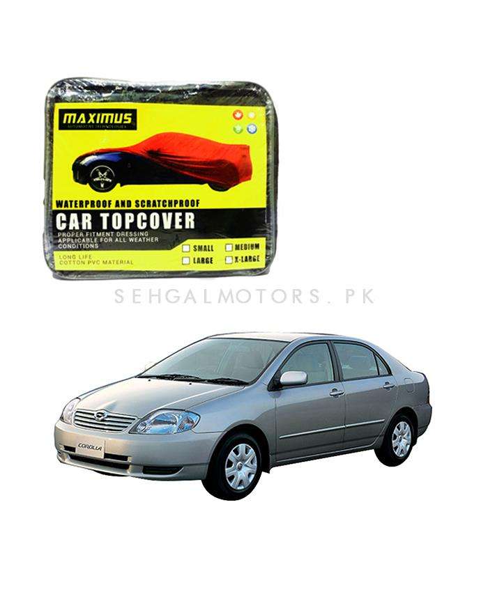 Toyota Corolla Maximus Non Woven Scratchproof Waterproof Car Top Cover - Model 2000-2005