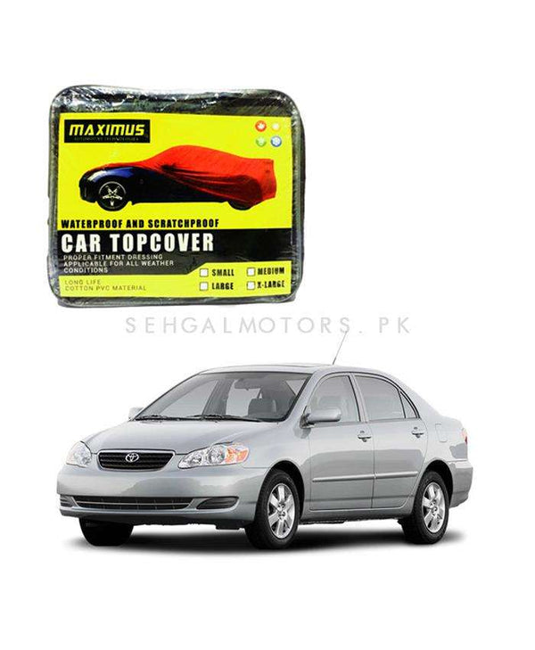 Toyota Corolla Maximus Non Woven Scratchproof Waterproof Car Top Cover - Model 2002-2008