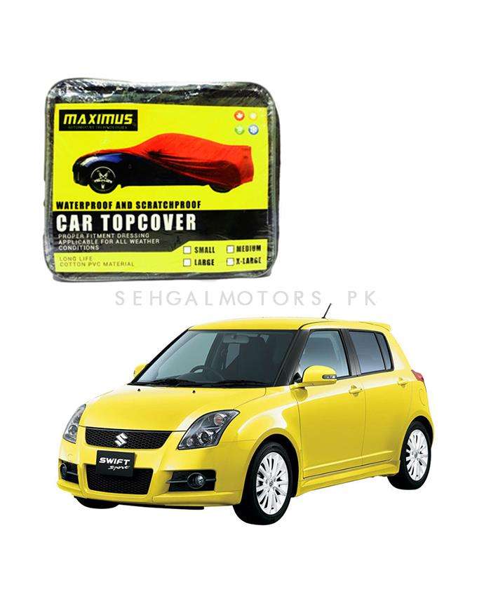 Suzuki Swift Maximus Non Woven Scratchproof Waterproof Car Top Cover - Model 2004-2010