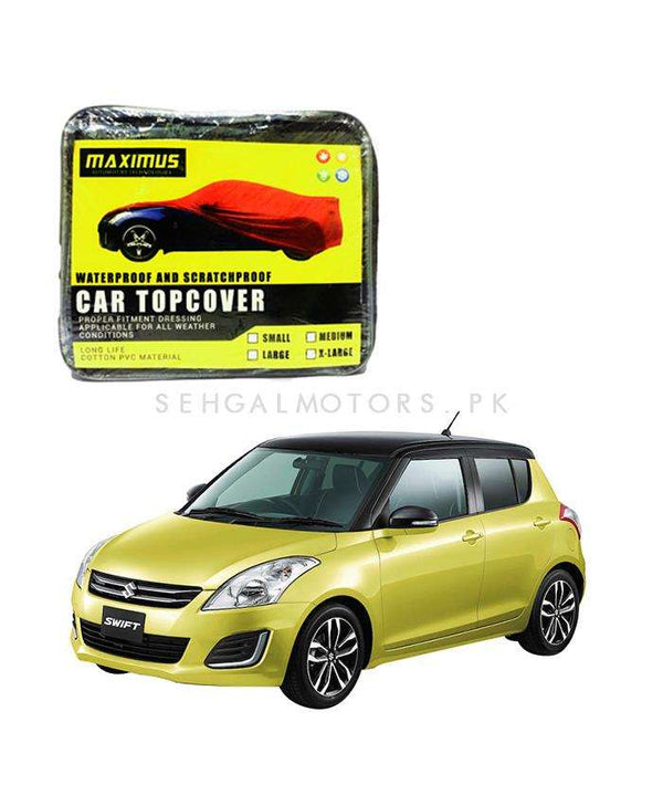 Suzuki Swift Maximus Non Woven Scratchproof Waterproof Car Top Cover - Japanese Model 2010-2017