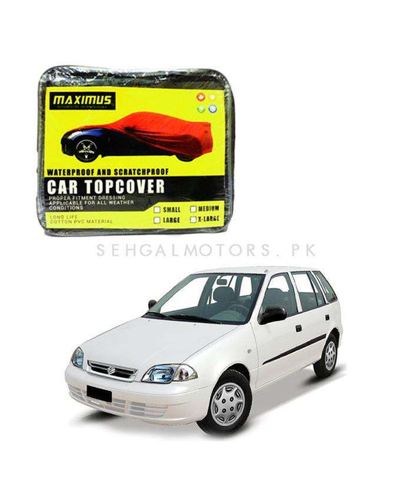 Suzuki Cultus Maximus Non Woven Scratchproof Waterproof Car Top Cover Old Model - Model 2000-2007