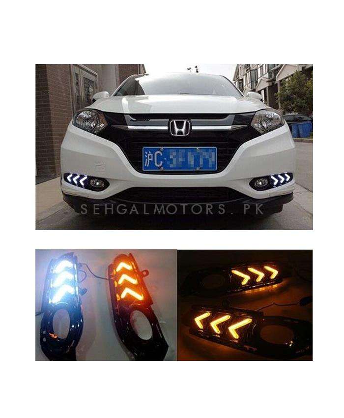 Honda Vezel Fog Lamps Lights DRL Covers Mustang Style - Model 2013-2021