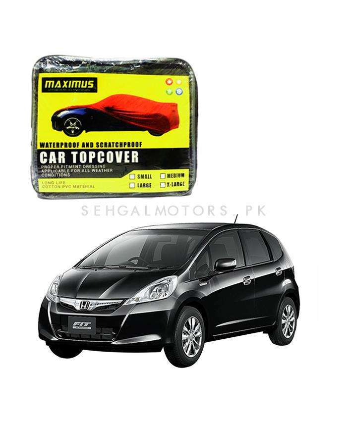 Honda Fit Hybrid Maximus Non Woven Scratchproof Waterproof Car Top Cover - Model 2013-2017