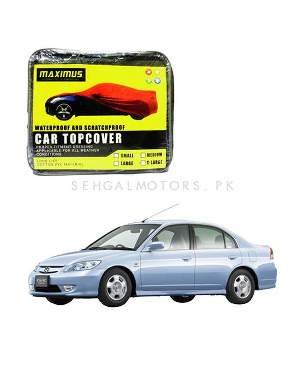 Honda Civic Hybrid Maximus Non Woven Scratchproof Waterproof Car Top Cover - Model 2001-2005