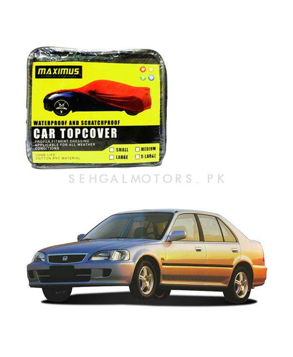 Honda City Maximus Non Woven Scratchproof Waterproof Car Top Cover - Model 2000-2003