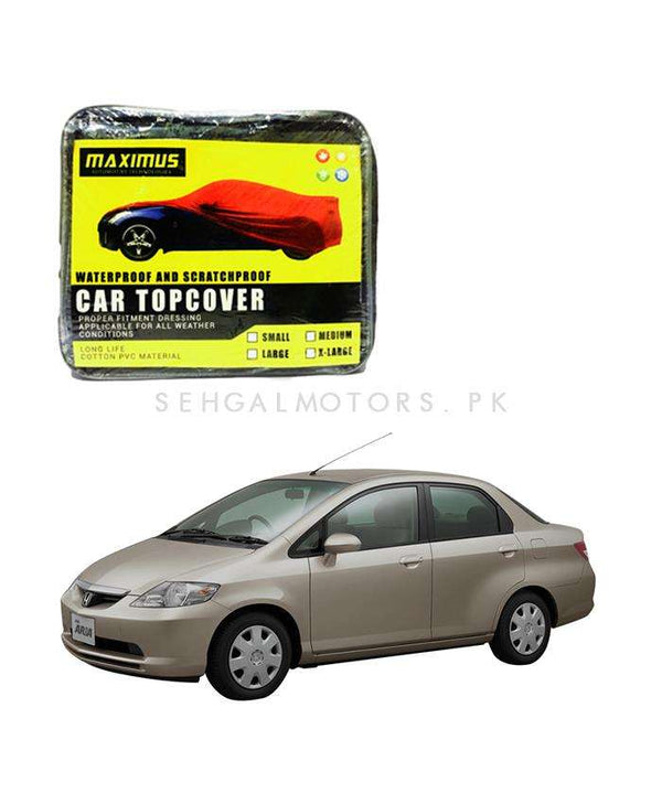 Honda City Maximus Non Woven Scratchproof Waterproof Car Top Cover - Model 2003-2006