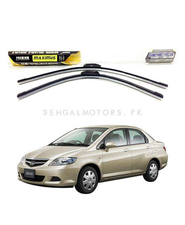 Honda Fit Aria Maximus Premium Silicone Wiper Blades - Model 2002-2008