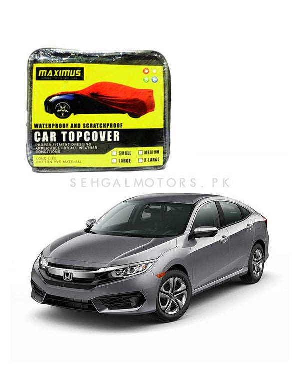 Honda Civic Maximus Non Woven Scratchproof Waterproof Car Top Cover - Model 2016-2021