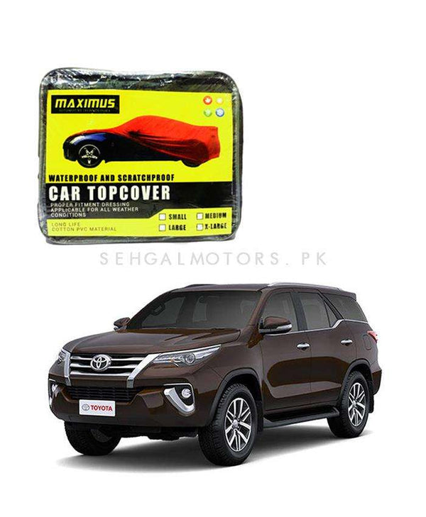 Toyota Fortuner Maximus Non Woven Scratchproof Waterproof Top Cover - Model 2016-2021