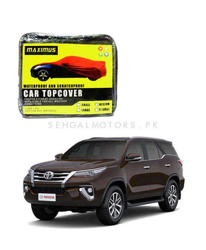 Toyota Fortuner Maximus Non Woven Top Cover 2016 - 2024 - - Scratchproof And Waterproof - Without Belt