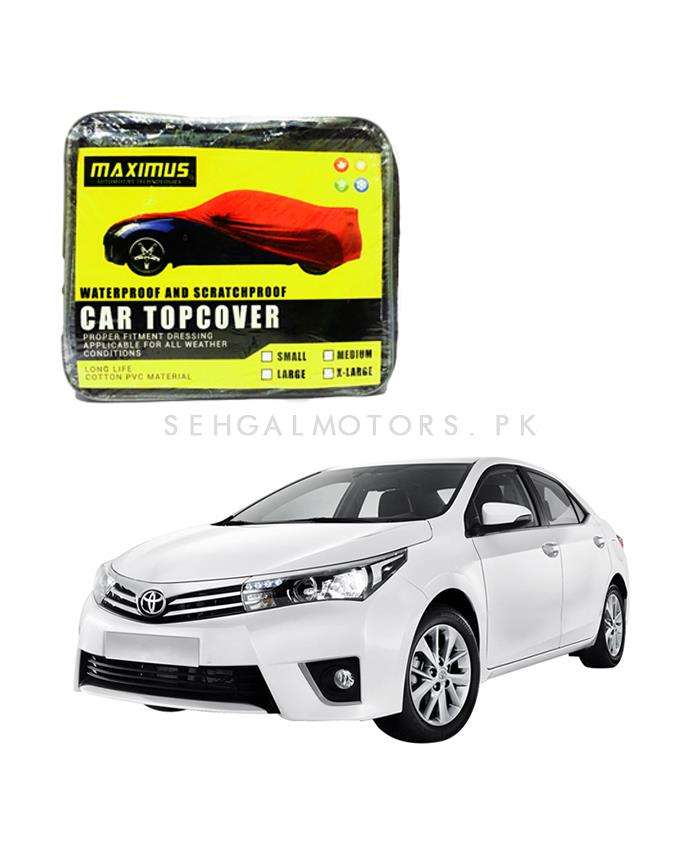 Toyota Corolla Maximus Non Woven Scratchproof Waterproof Top Cover - Model 2014-2017