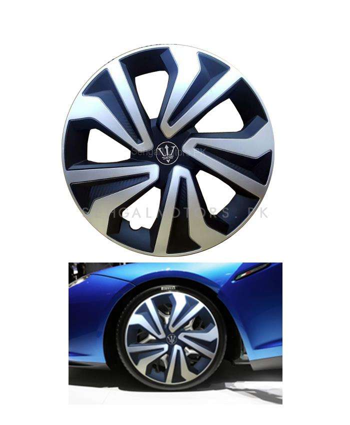 Wheel Cover ABS Black Silver 12 inches - WK1-1SL-12