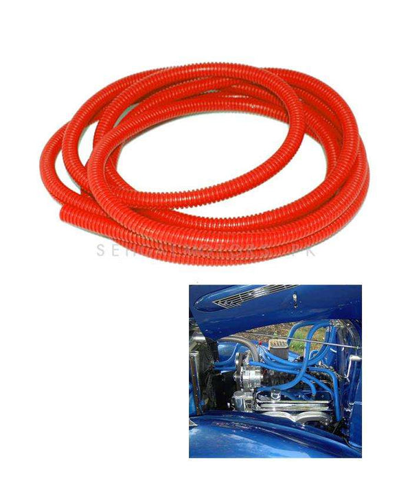 Car Engine Colorful Pipes Wire Dressing Kits Red