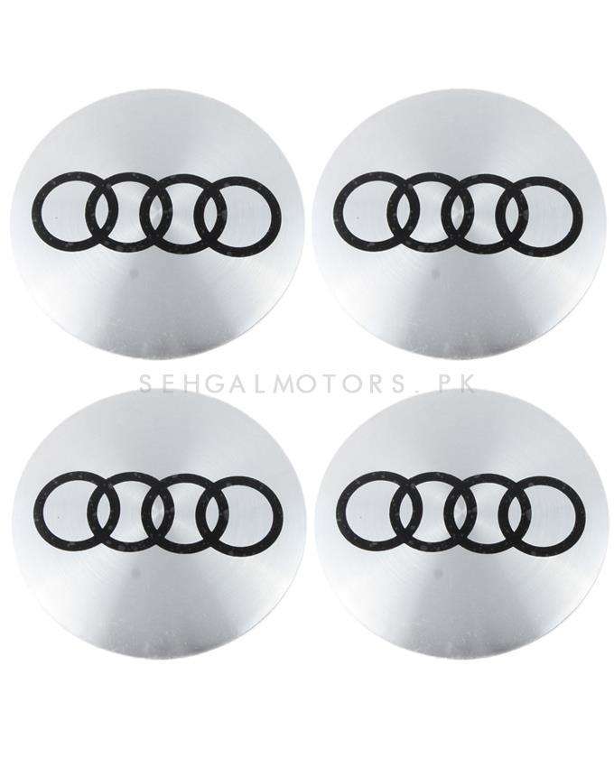 Audi Wheel Cap Logo Chrome - 4 pieces