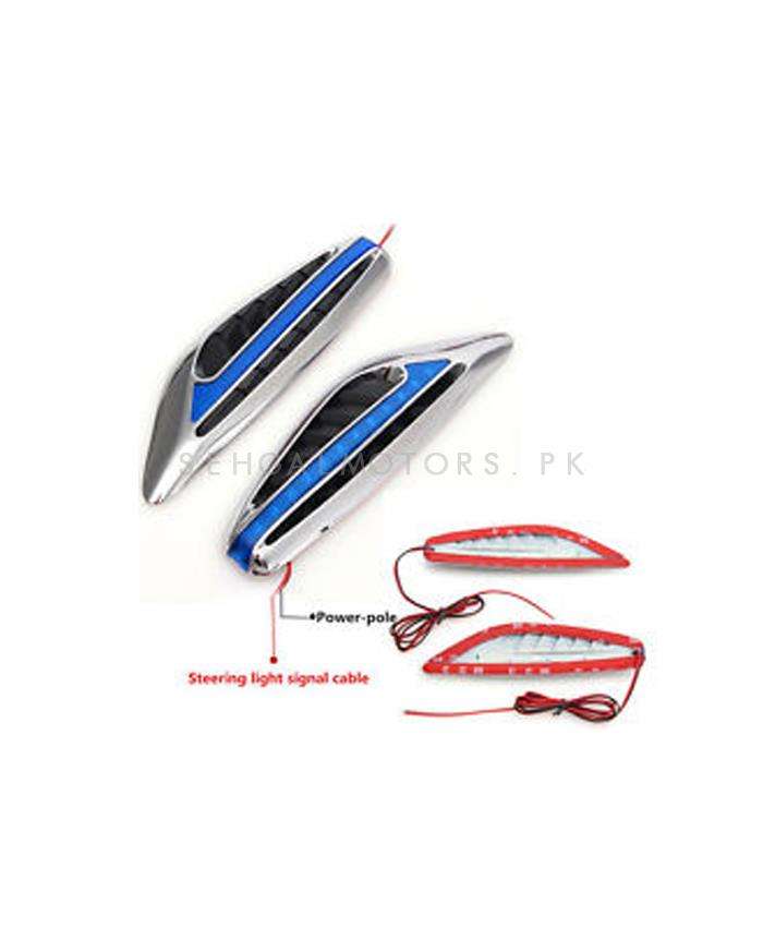 Side Fender Indicator Ferrari Style - Blue