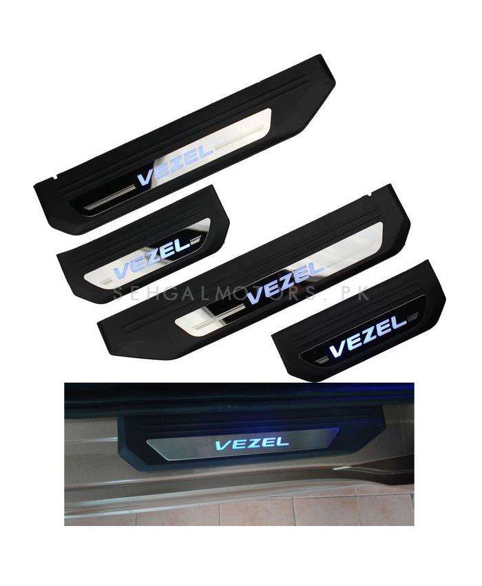 Honda Vezel Metal LED Sill Plates / Skuff LED panels - Model 2013-2016