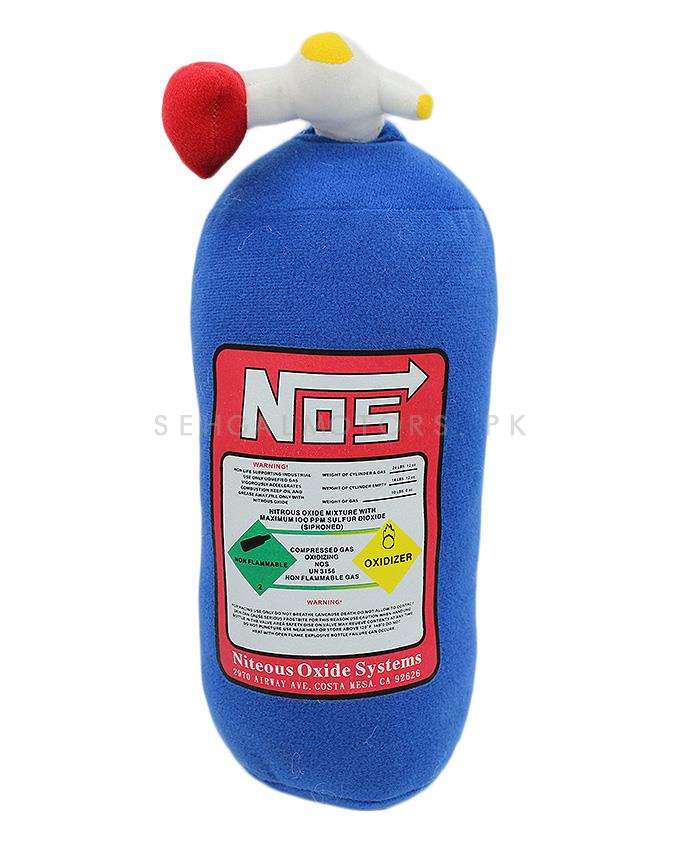 NOS Nitrous Oxide Bottle Pillow Car Decor Backrest Cushion Creative Plush Pillow Large