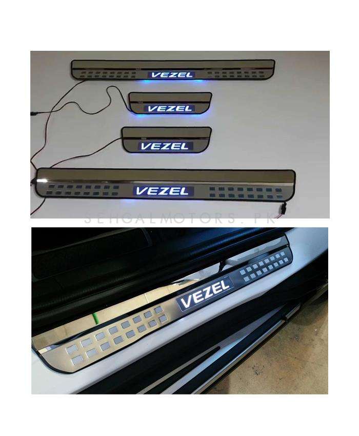 Honda Vezel Metal LED Sill Plates / Skuff LED panels