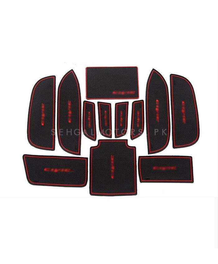 Honda Civic PVC Interior Mats Red - Model 2012-2016