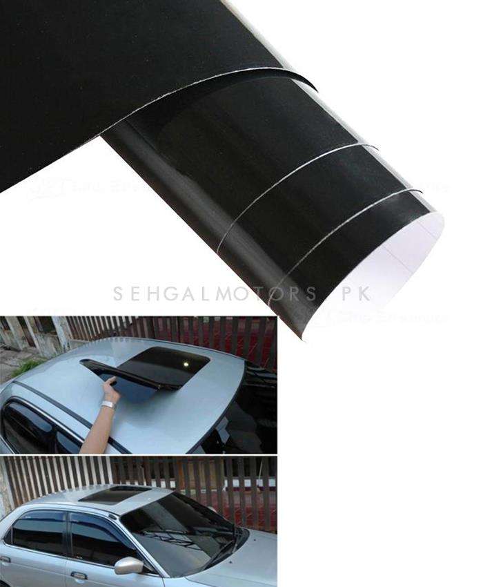 Glossy Black Car Sunroof Sticker
