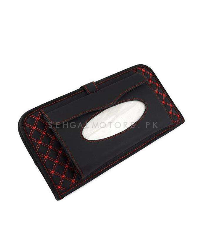 Car Sun Visor / Sunshade Tissue Holder Case Box Mix Colors Black / Red / White