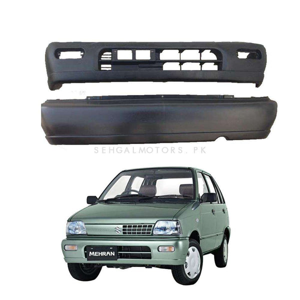 Suzuki Mehran Euro II Front and Rear Bumper 2 Pcs - Model 2012-2017