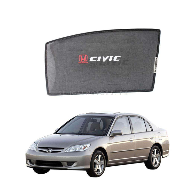 Honda Civic Side Sunshade with Logo - Model 2004-2006