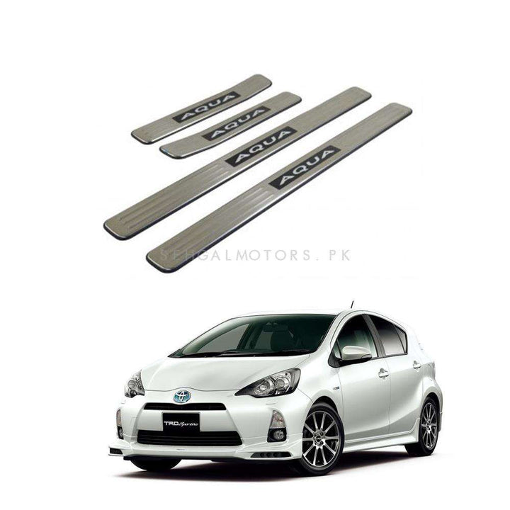 Toyota Aqua Metal LED Sill Plates / Skuff LED panels - Model 2012-2017