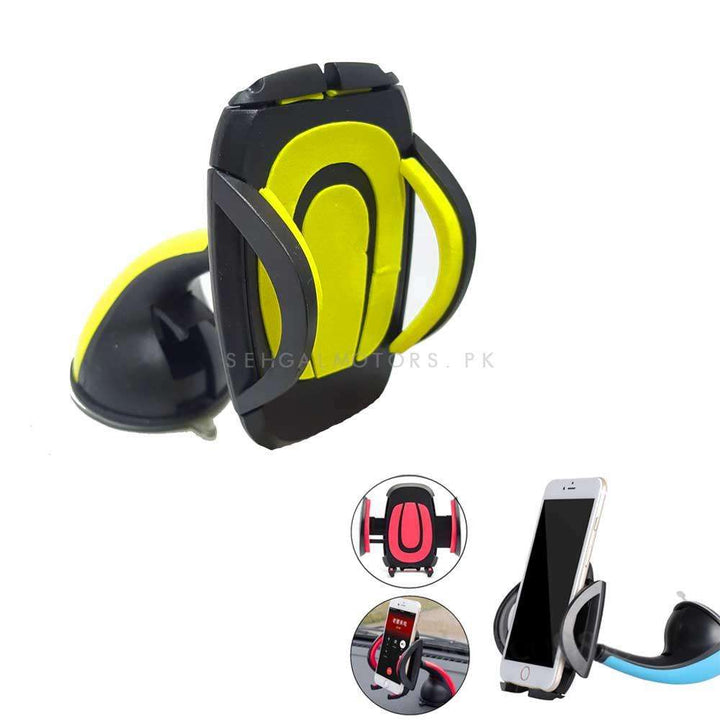 Mouth Mobile Holder Yellow