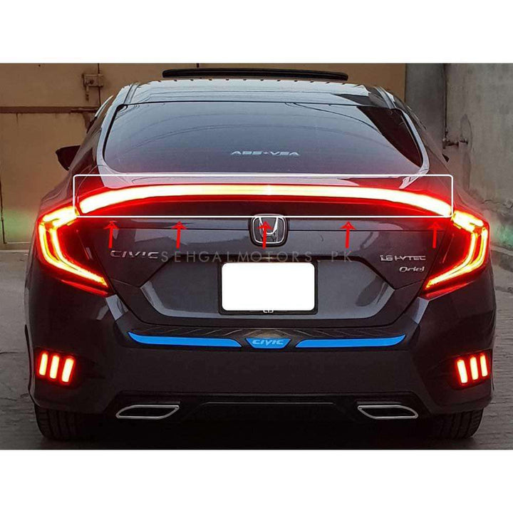 Honda Civic Complete LED Spoiler - Model 2016-2021