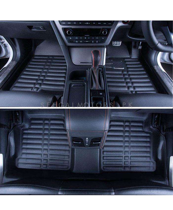 Toyota Prado 5D Floor Mat Black 3 Pcs - Model 2009-2021