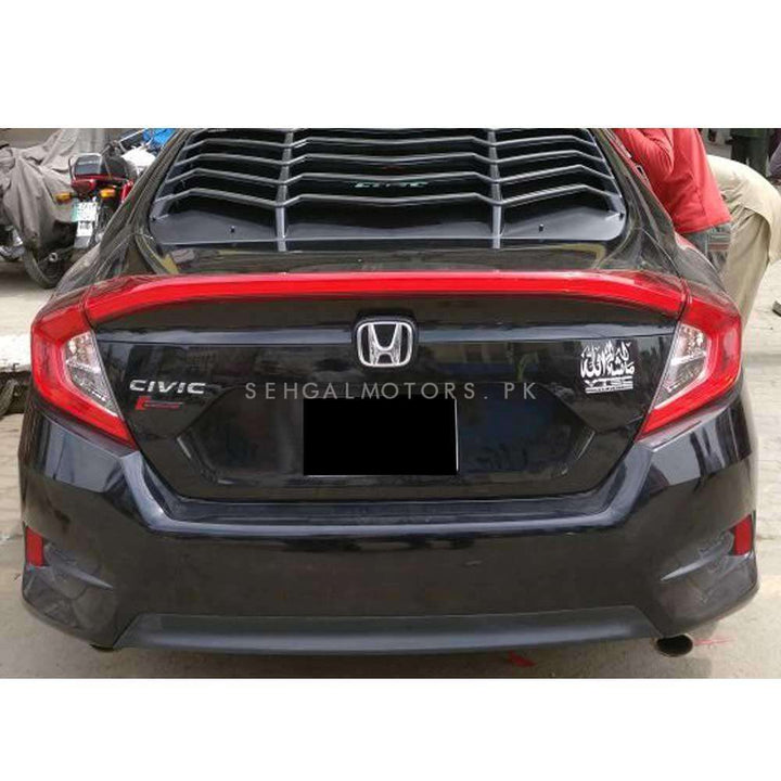 Honda Civic Louver Back Screen Rack Evo Style - Model 2016-2021