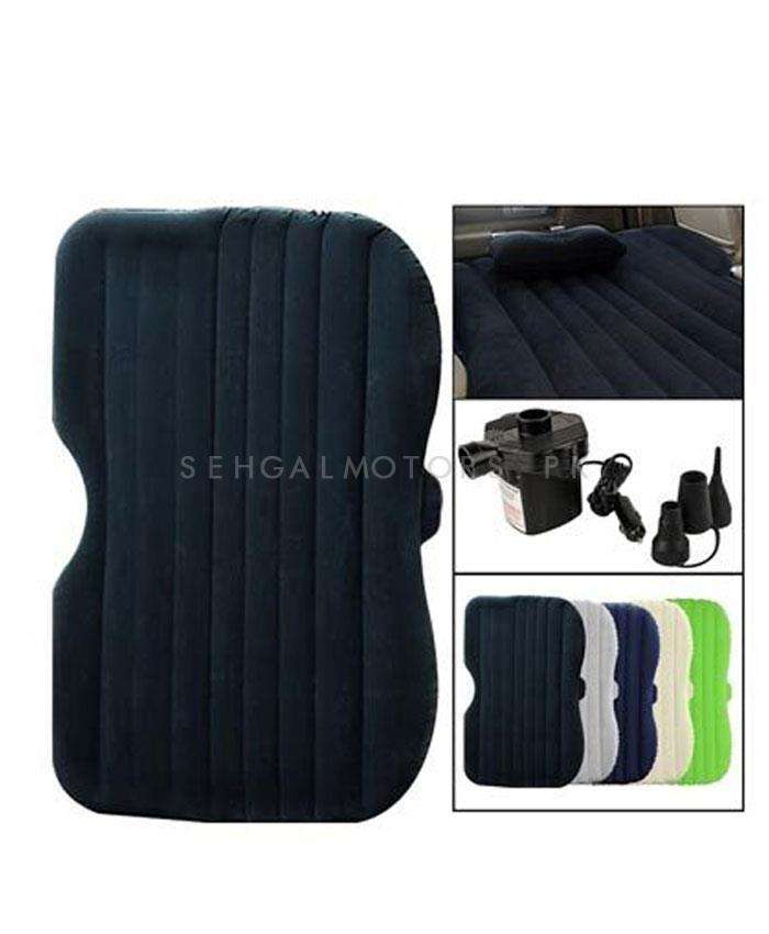 Car Back Seat Air Inflatable Mattress Portable Bed Black