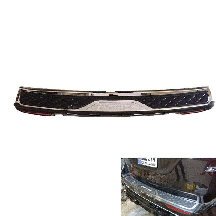 Toyota Fortuner Rear Bumper Protector With Reflector - Model 2016-2021