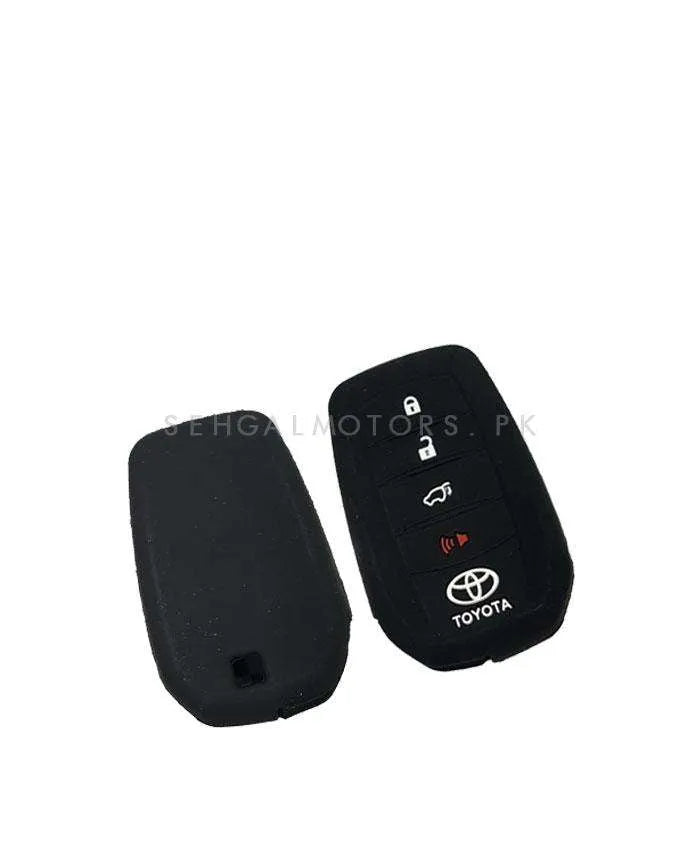 Toyota Fortuner Push Start PVC Silicone Protection Key Cover 4 Buttons - Model 2017-2021