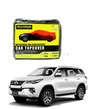 Toyota Fortuner Custom Maximus Non Woven Top Cover 2016 - 2024 - - Scratchproof And Waterproof - Without Belt
