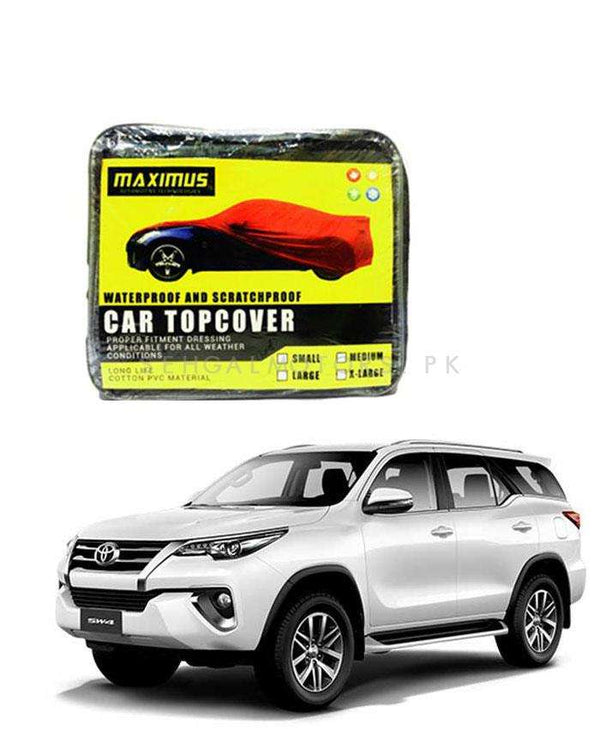 Toyota Fortuner Custom Maximus Non Woven Scratchproof Waterproof Top Cover - Model 2016-2021