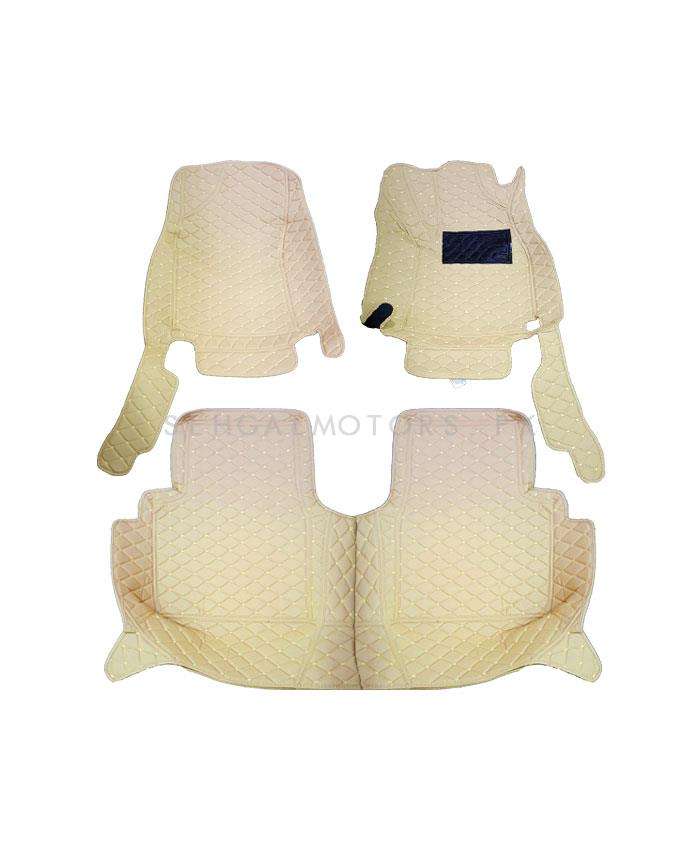 Toyota Corolla 7D Floor Mats - Beige - 3 Pcs Set - Model 2014-2025