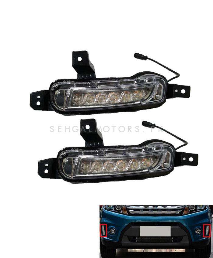 Suzuki Vitara Front LED Fog Lamps Light DRL - Model 2016-2021